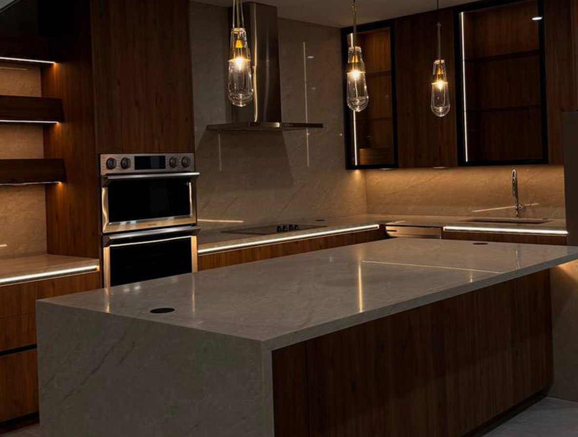 Pinecrest Luxury Estate Custom Kitchen